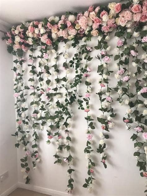 floral garland backdrop|garland backdrop crafts.